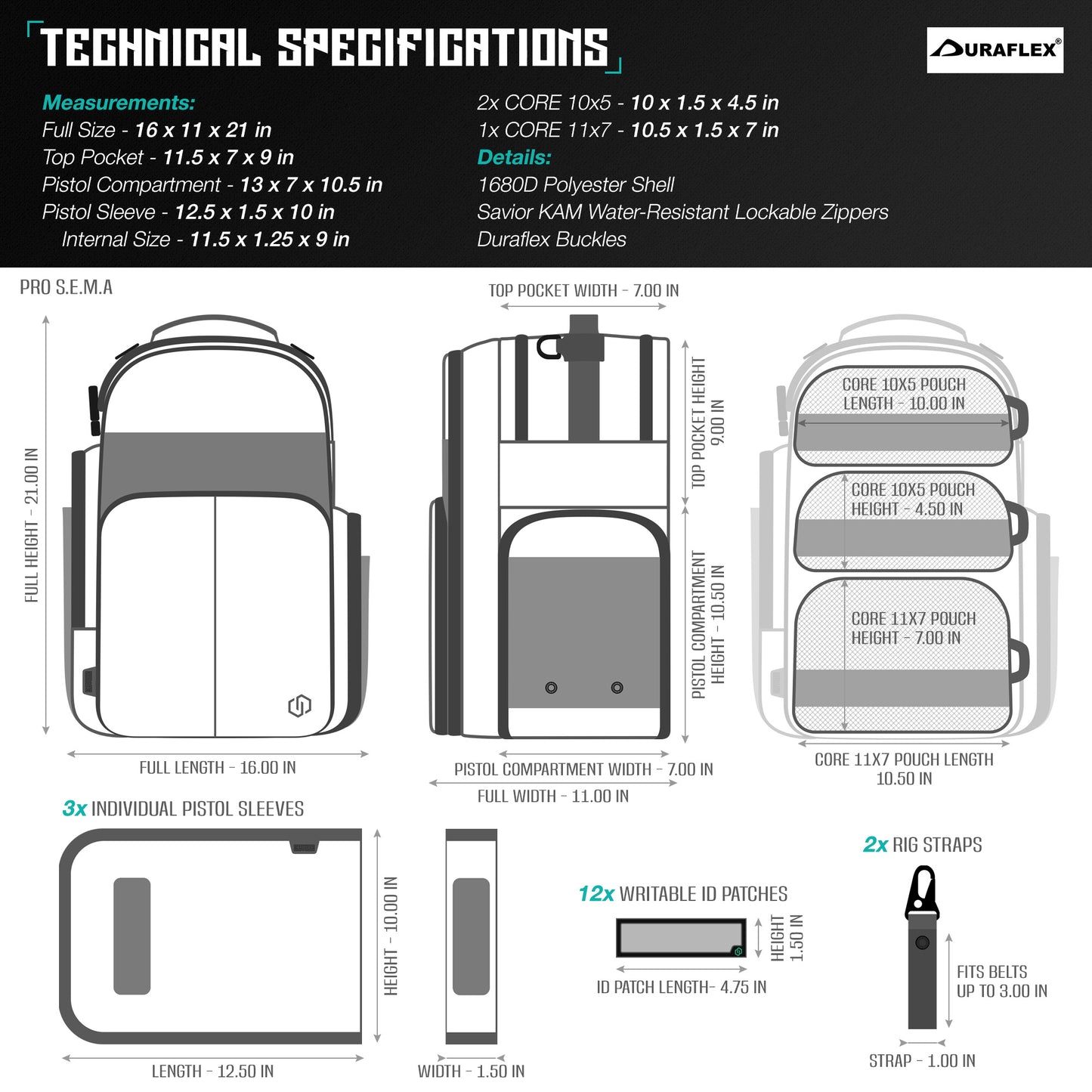 Savior® S.E.M.A shooting backpack