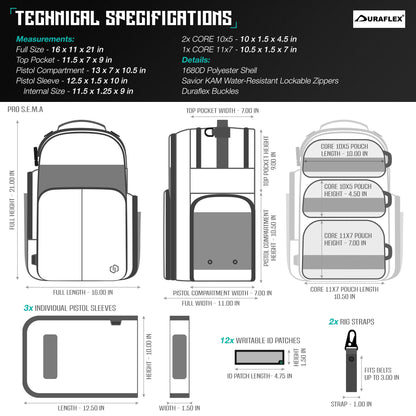 Savior® S.E.M.A shooting backpack